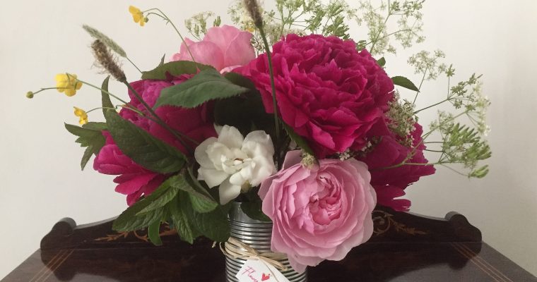 Peonies, poetry and the things we do for love